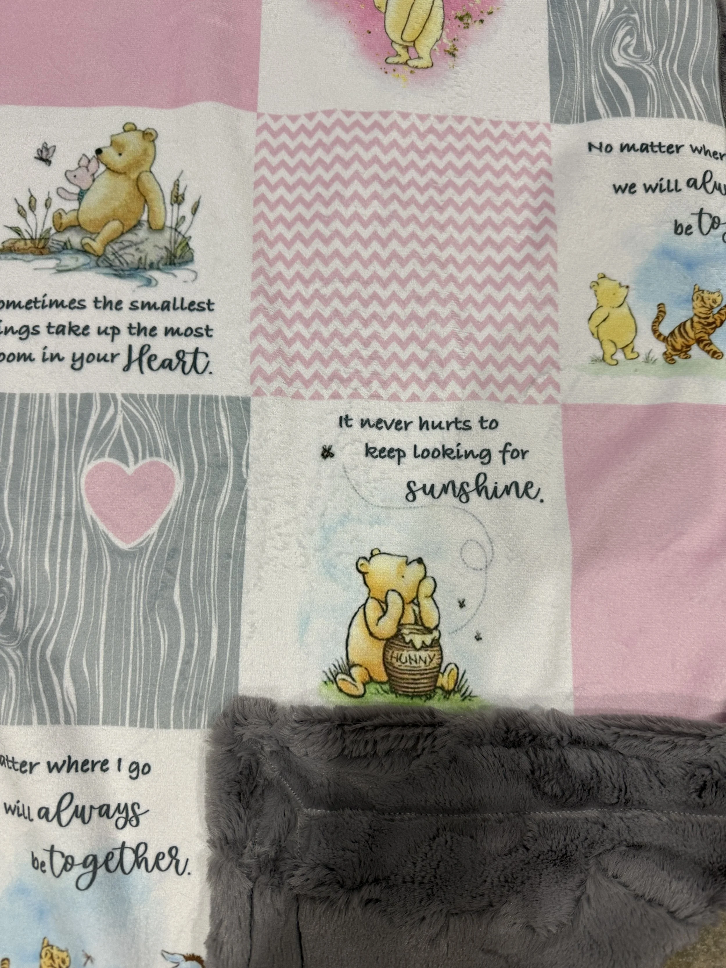 Classic Winnie the Pooh Baby Blanket