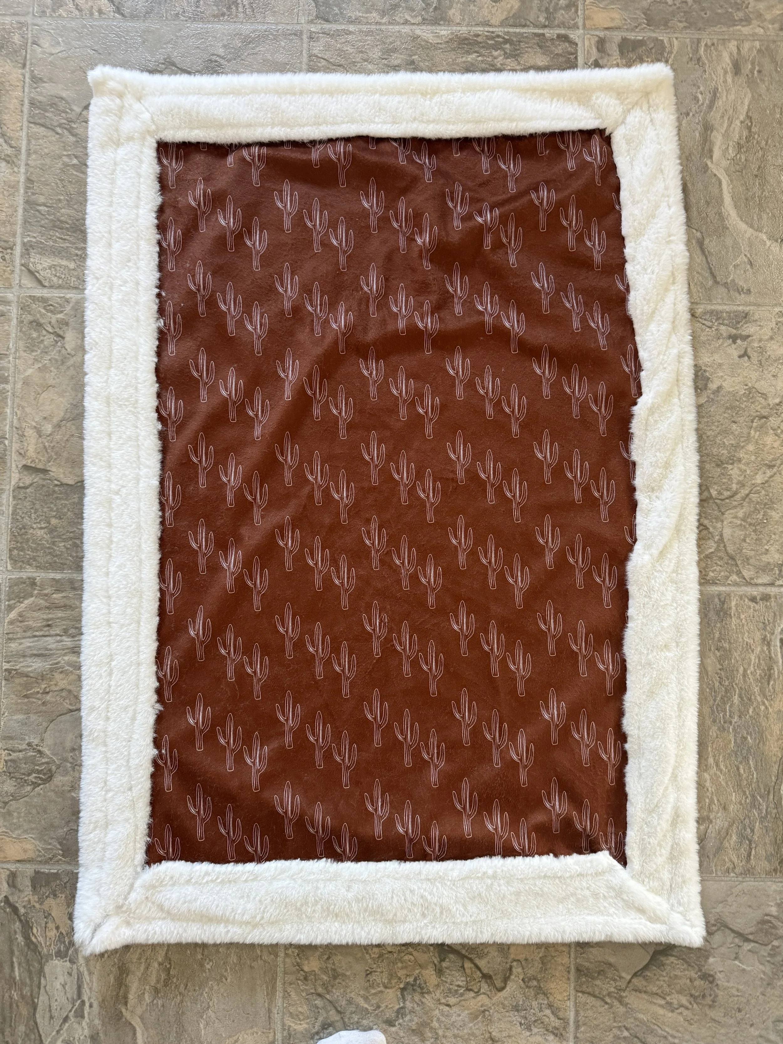 Boho Rust Cactus With Overlay