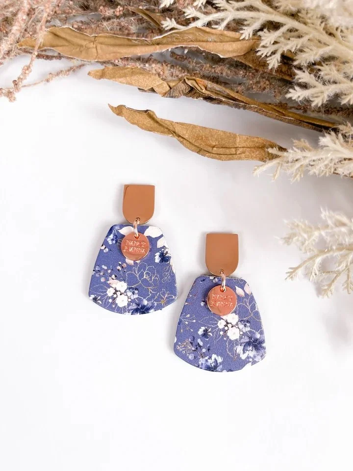 Blue Oriental Half Drops