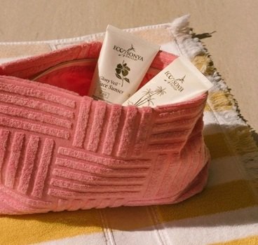 Pink cosmetic bag