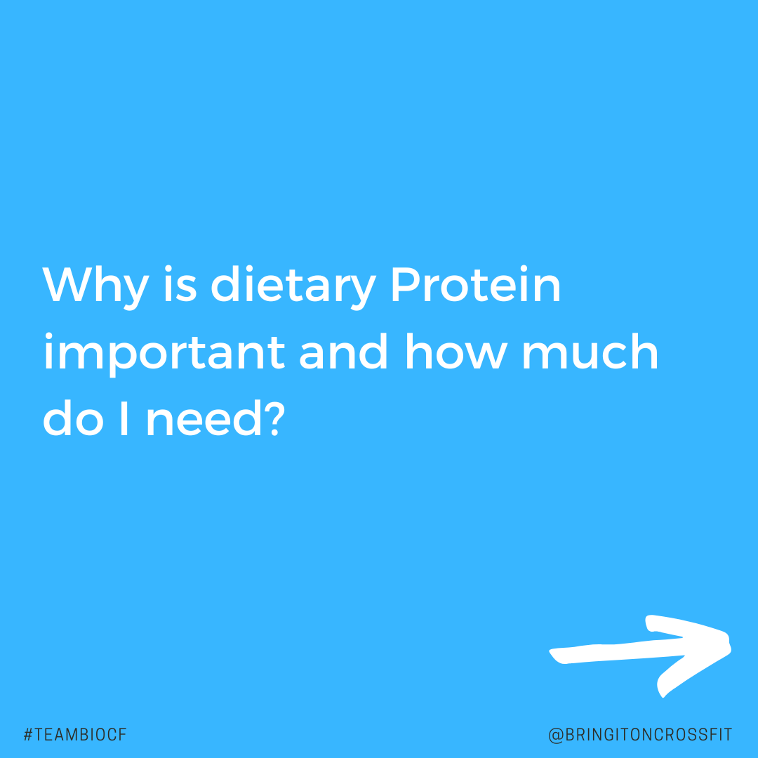 Why is dietary protein important and how much do I need?