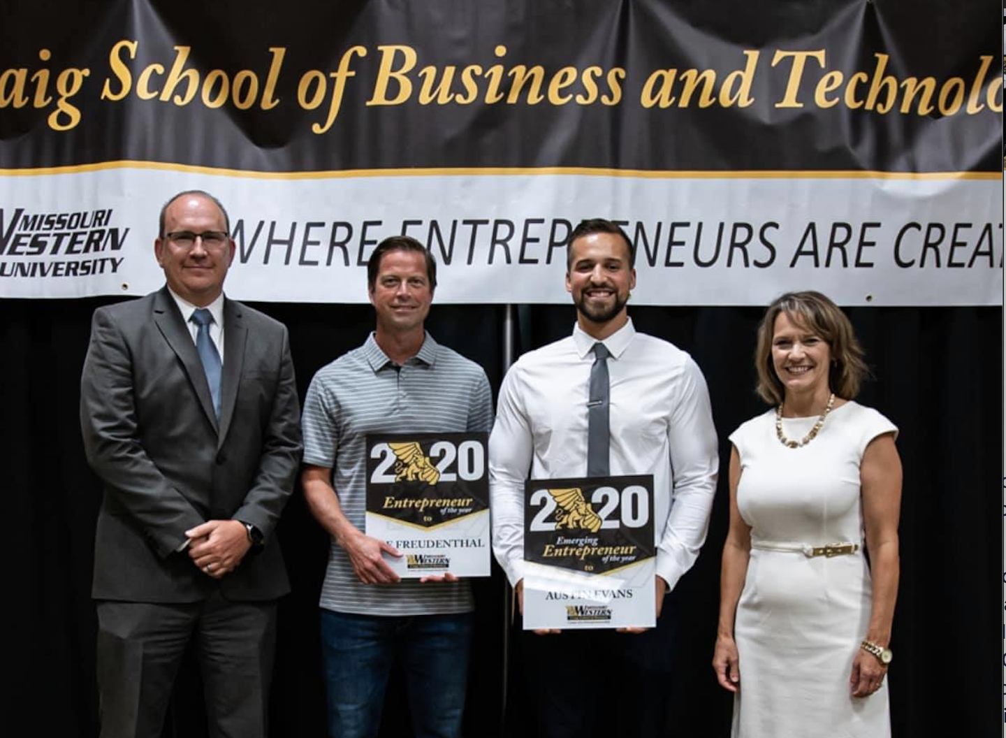 The Center for Entrepreneurship at Missouri Western State University Honored Two Business Owners