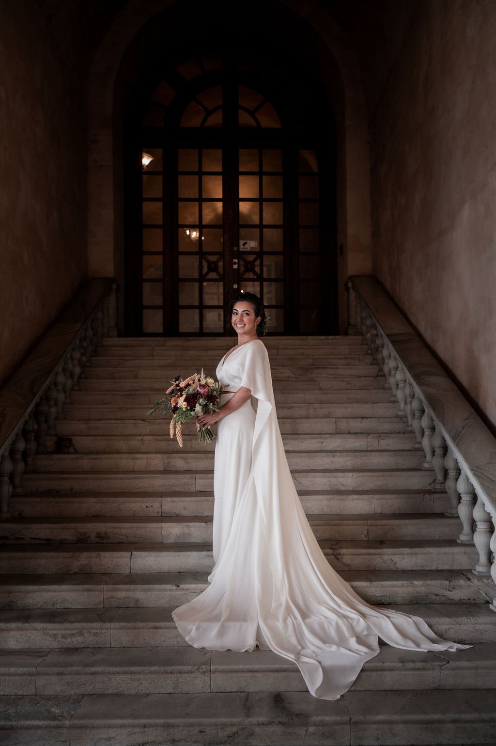  nordeen real bride minimal wedding dress in sweden 