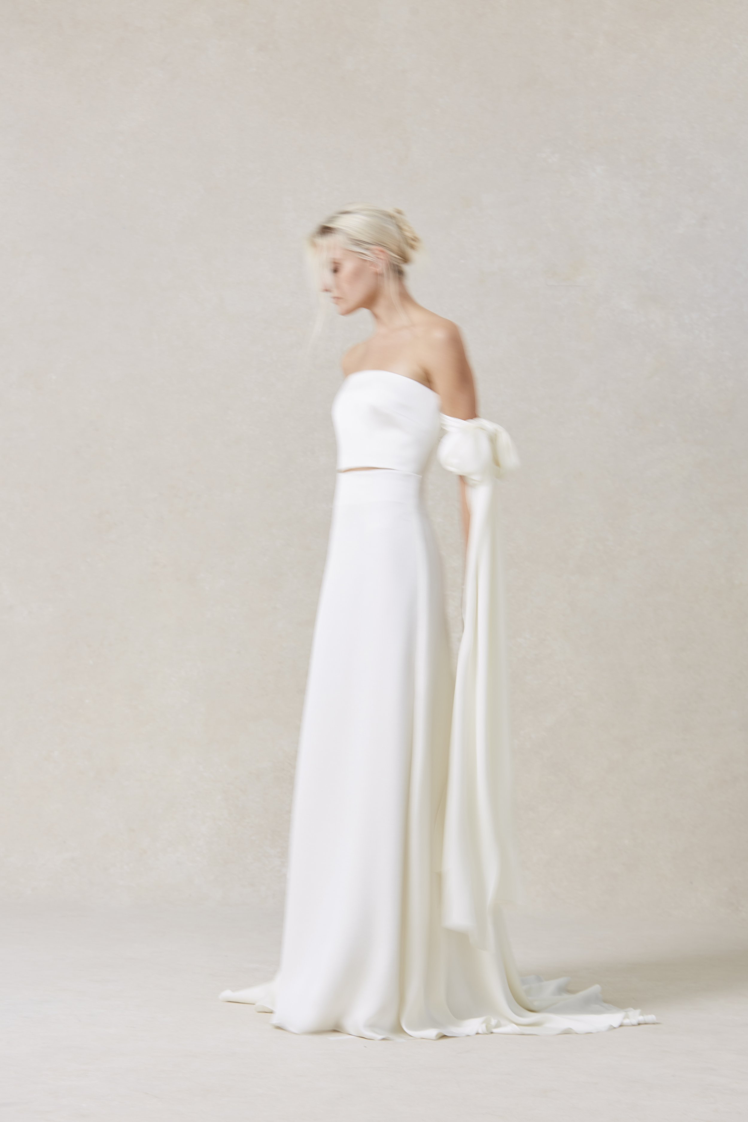  nordeen bridal faven strapless column gown 