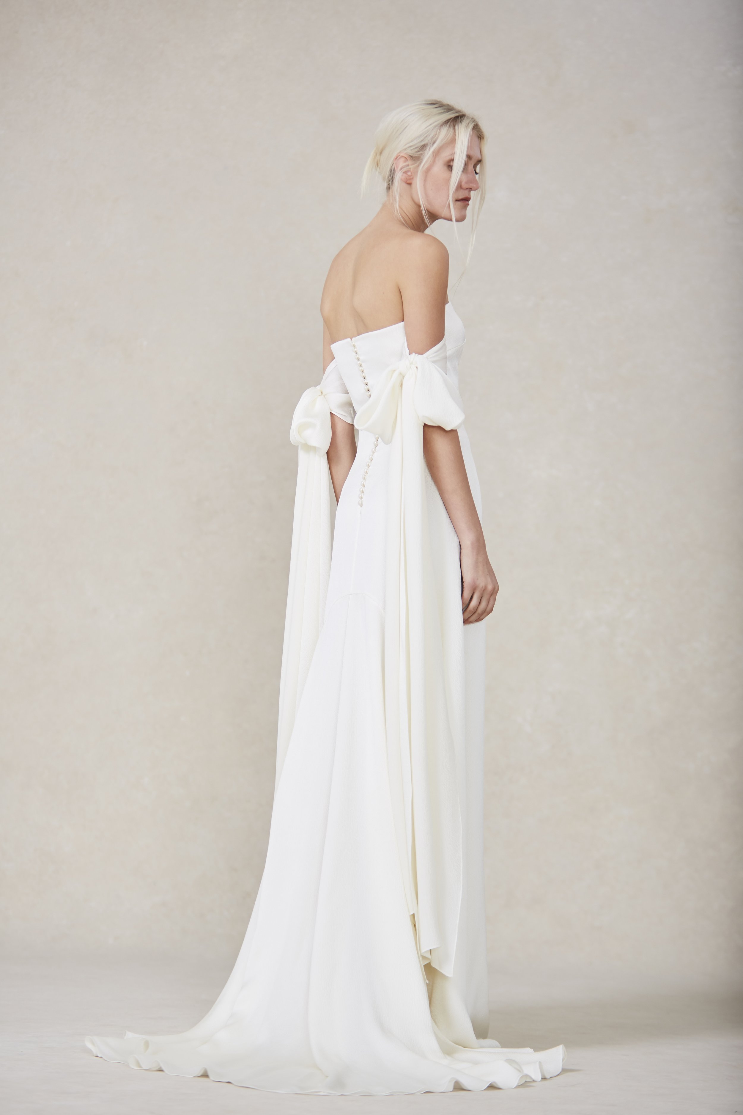  nordeen bridal faven strapless column gown 