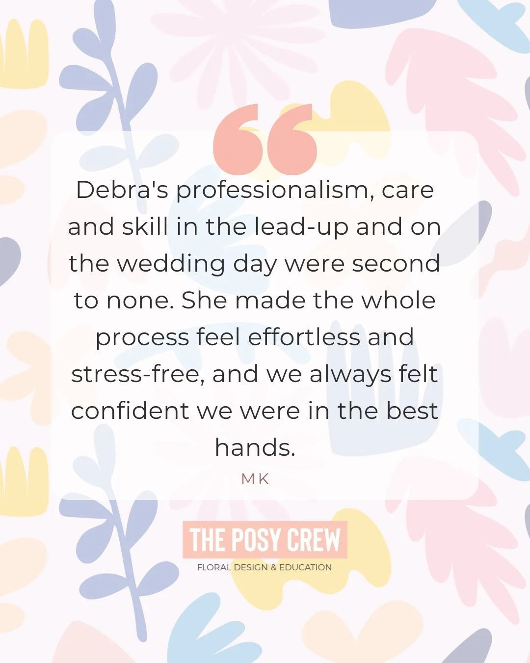 Planning your Wedding from a distance? No stress &mdash; we&rsquo;ve got you.

This beautiful couple organised their wedding florals with us entirely remotely and here&rsquo;s what they had to say:

&ldquo;The entire process was incredibly smooth, pr