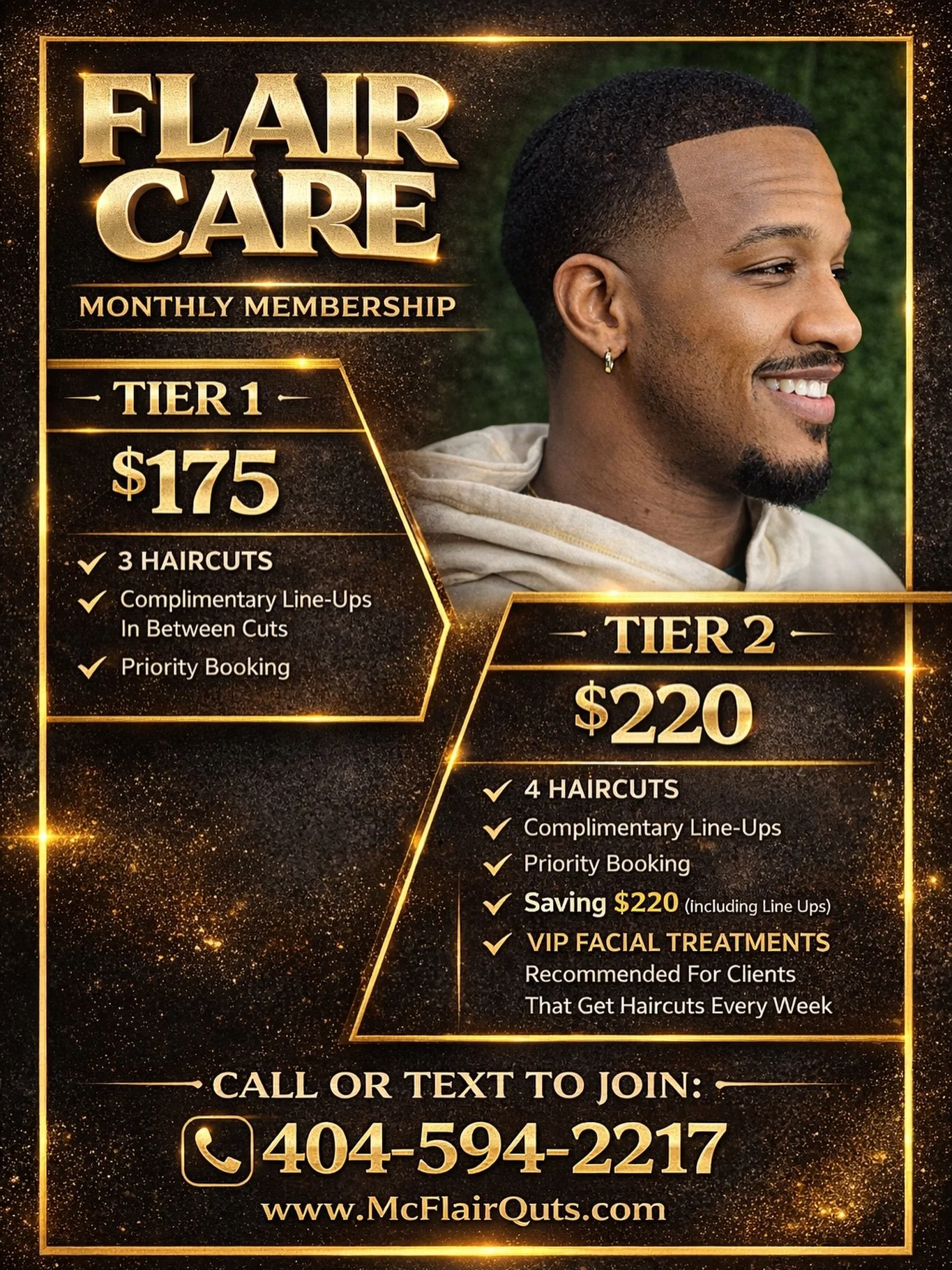 You get your haircut 3x a month, right? At McFlair&rsquo;s that&rsquo;s $225.00 ❗️❗️❗️ SAVE YOUR CHECKING ACCOUNT by Subscribing to #FlairCare #MonthlyMembership program. 
👉🏾 Especially if you get your haircut every week, FLAIRCARE is the plan for 