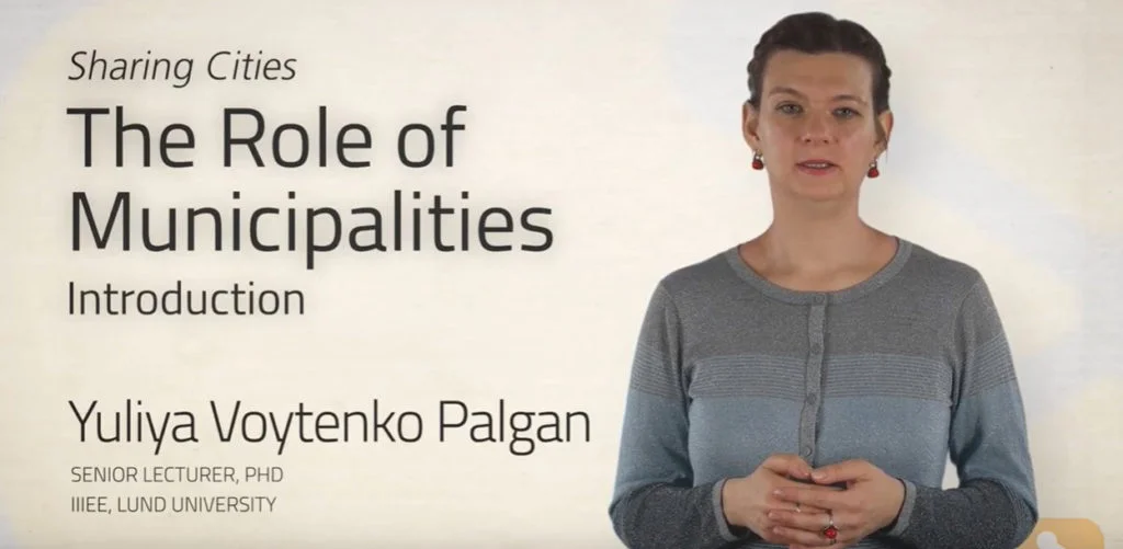 THE ROLES OF CITY GOVERNMENTS IN THE SHARING ECONOMY