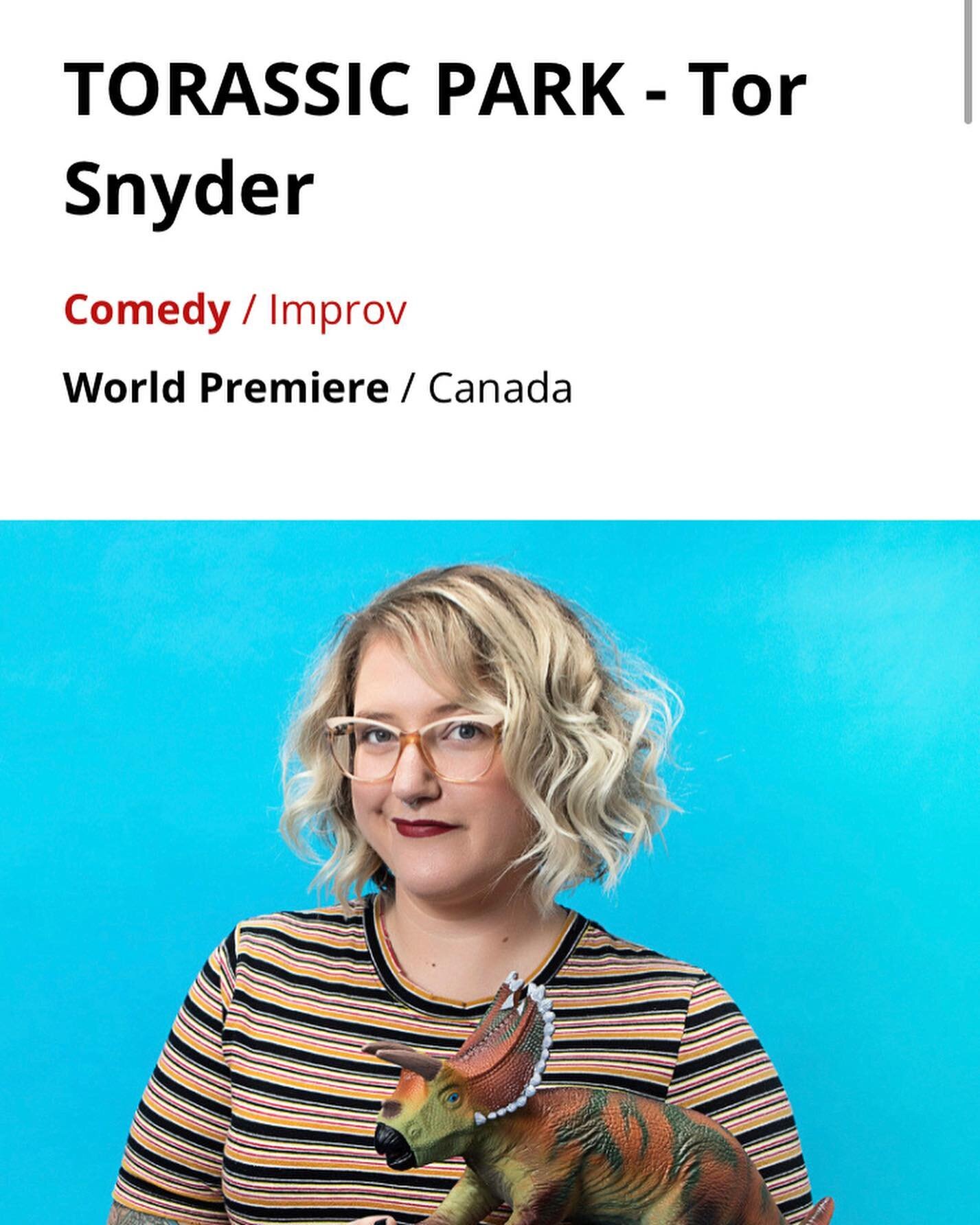 Fringe Things! 
Am I doing to much? Probably. Am I prepared? Probably not! Will I have fun? Yes. Yes I will. 
Torassic Park - Adelaide Fringe
Beaver Tales with @gillenglish - Adelaide Fringe
1 Night Stand with @jonpindercomedy - FringeWorld
2 Femme 2