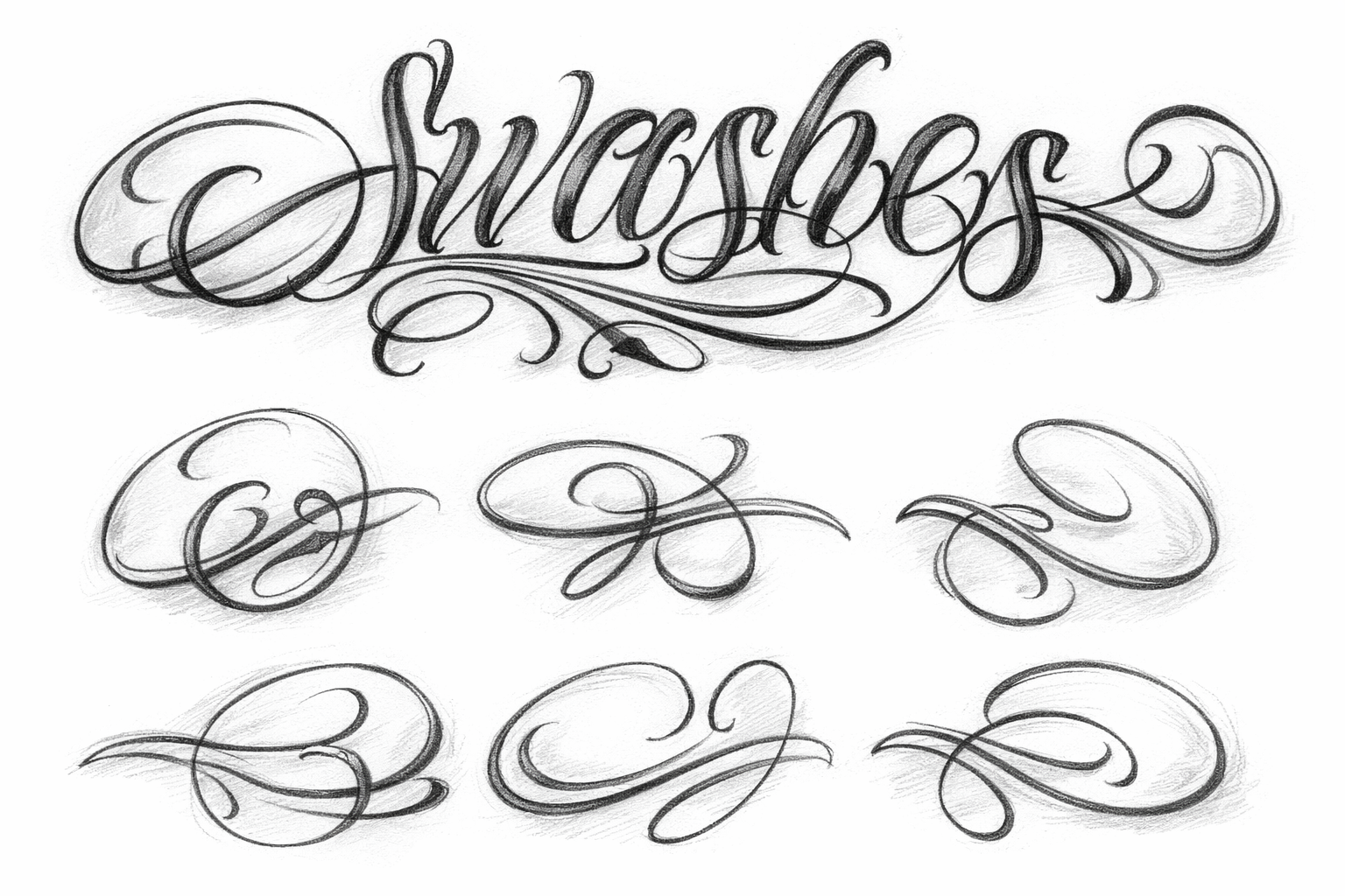Classic Script Swashes – Editable Vector Pack