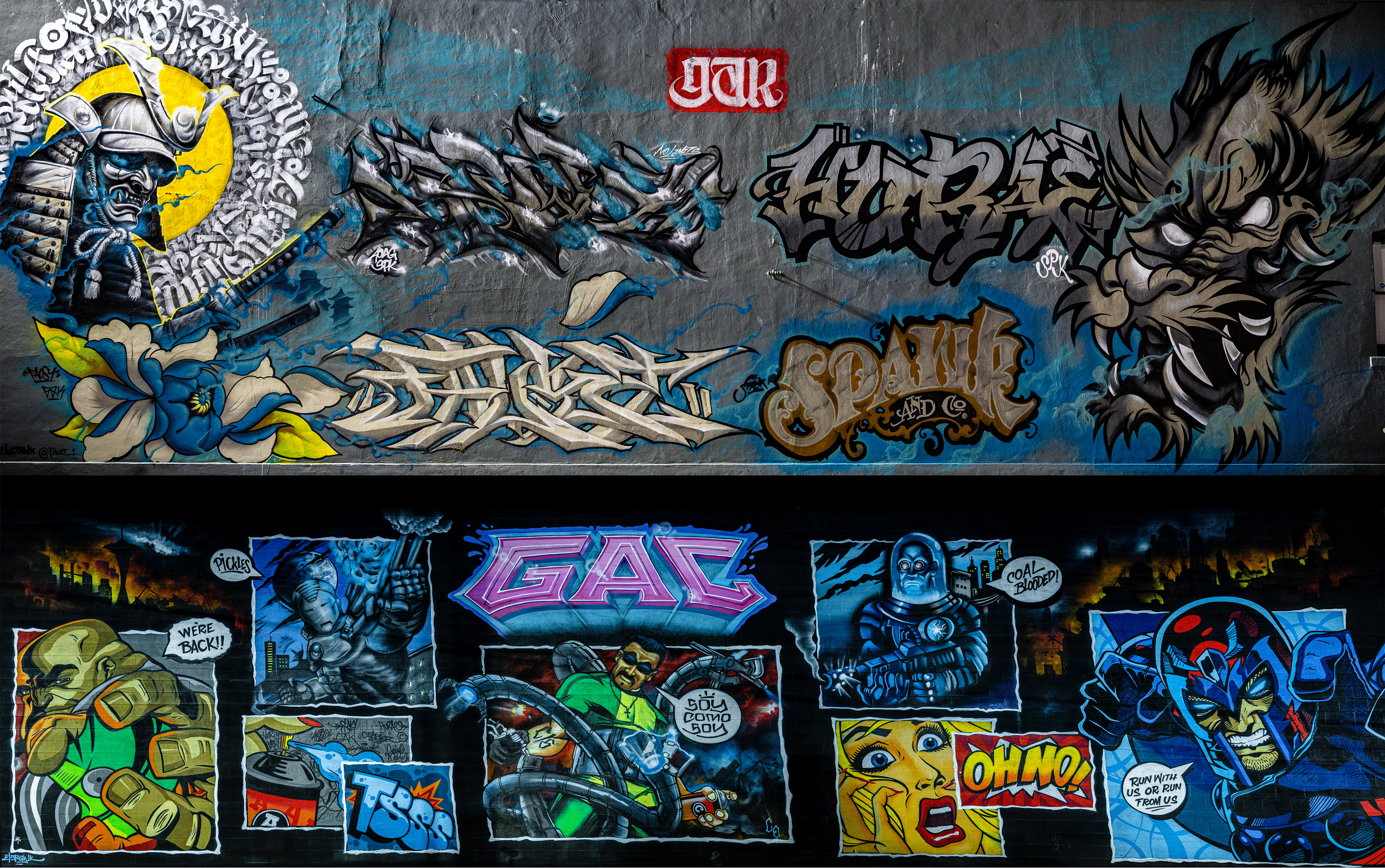 Both Murals side by side