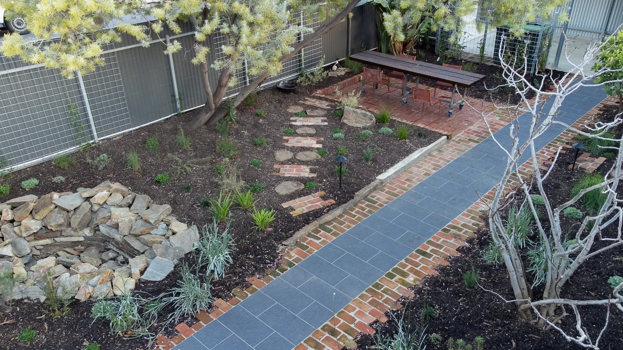 Aerial View Wildlife Garden Design Thebarton