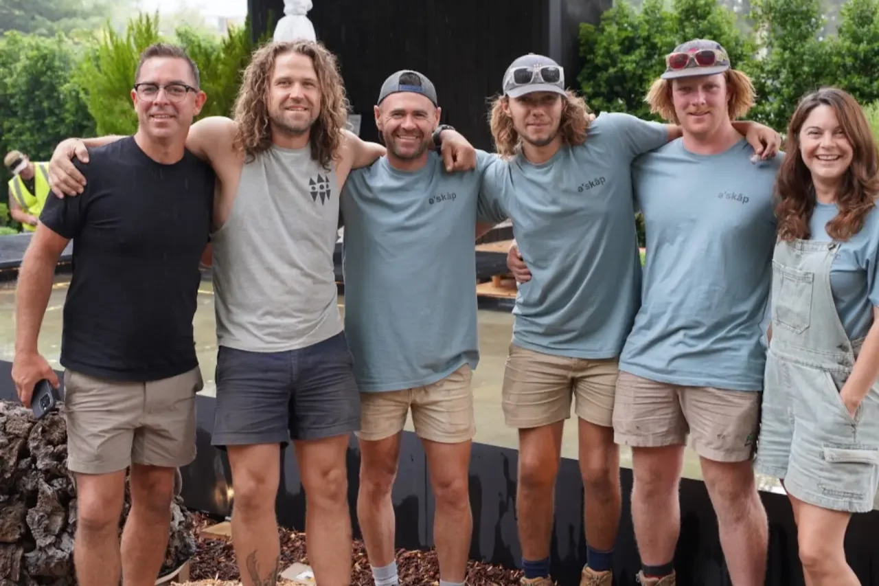 Desert Flower Landscaping team and Rob Cooper from Distinctive Landscapes