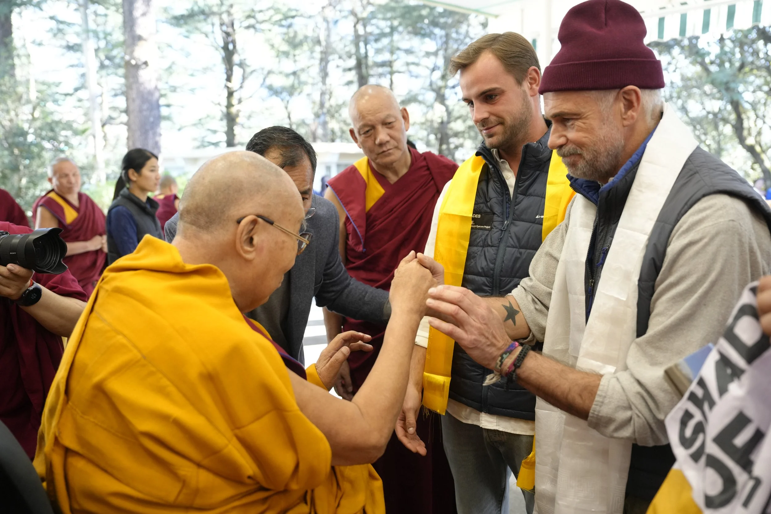 Niklas Huppmann and Juergen Altmann meet Dalai Lama