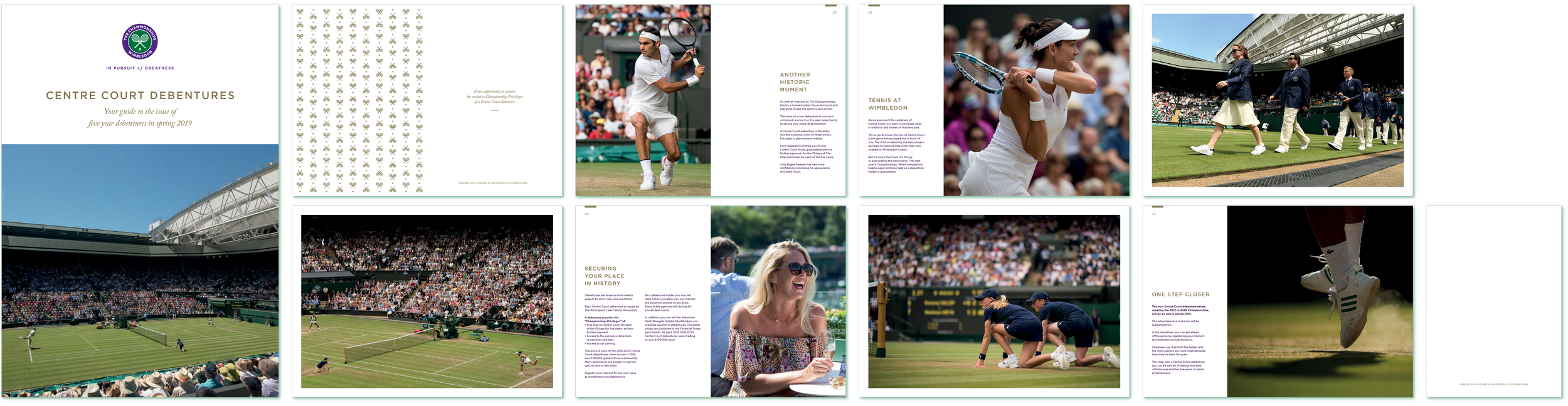Wimbledon Debentures Literature