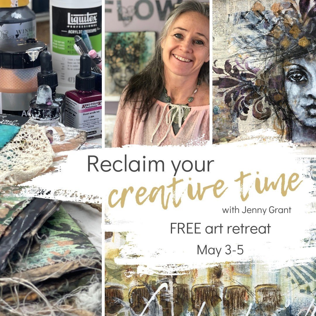 I love sharing my creative approach and how it has helped the creativity blossom in me and in thousands of my students.⁠
⁠
In 2021 I launched my first free online art retreat in response to the Covid pandemic. It was so appreciated and the feedback f