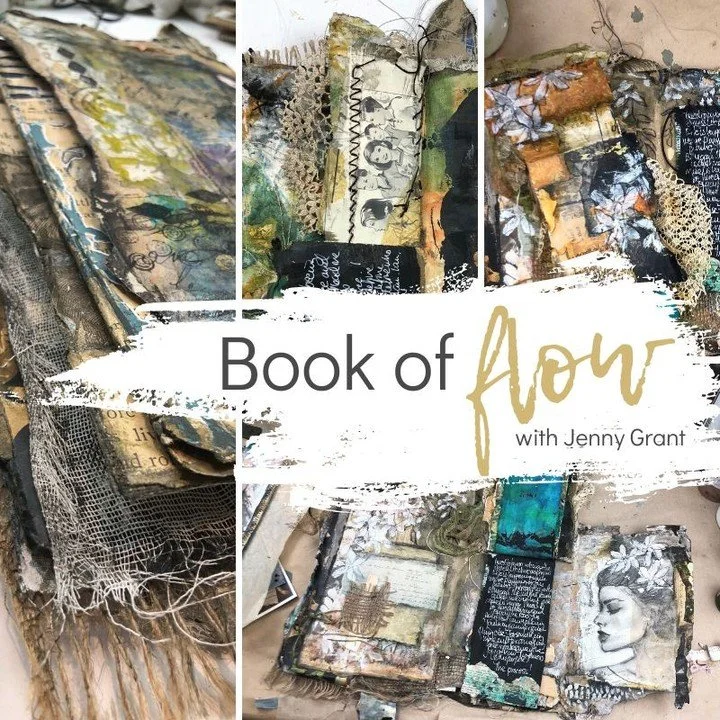 ⁠
Would you like to join me in a fun art journaling journey?⁠
⁠
Book of Flow is an online art journaling course like no other.⁠
During 4 weeks we will create together.  You&rsquo;ll uncover how to express your unique voice with confidence. We will cr
