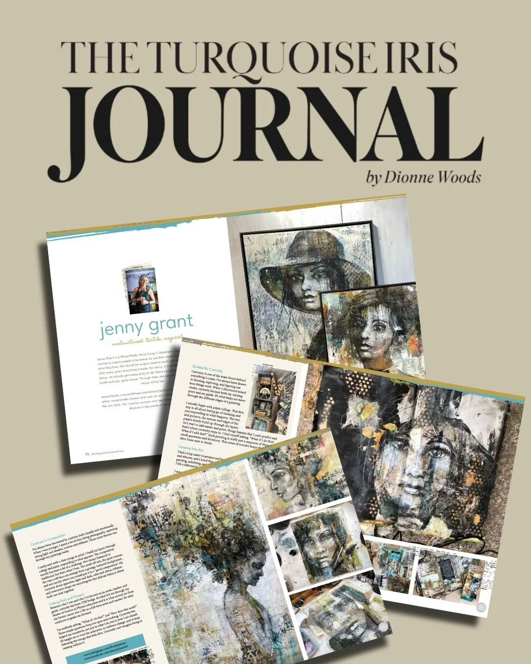 Finally, I can show you the latest edition of The Turquoise Iris Journal. I am so excited to be a guest artist in this issue - it looks wonderful. A 10 page article. Isn&rsquo;t that cool!!🤩 Here are a couple of shots from the magazine. Thank you Di