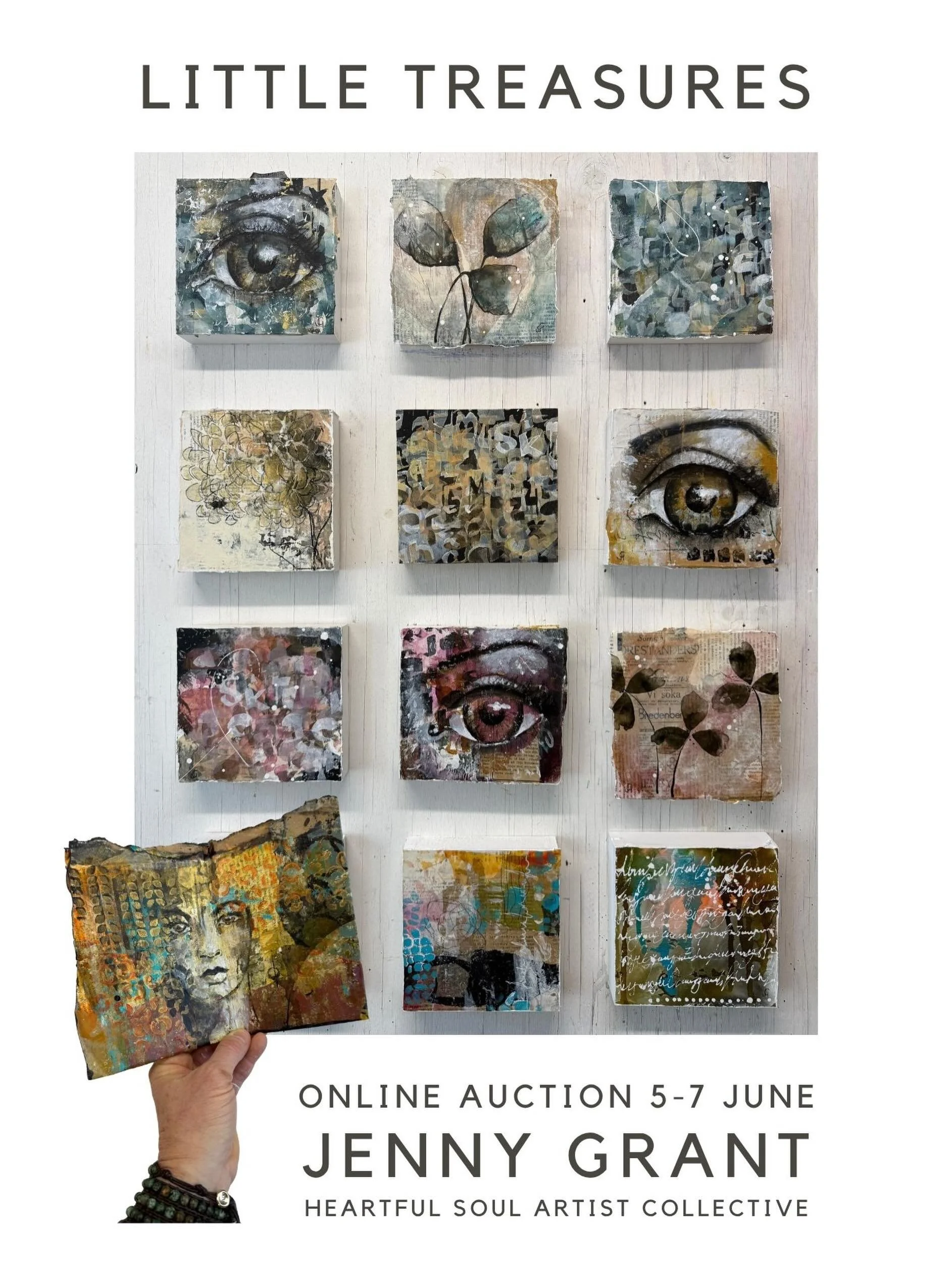 This week I am taking part in an online auction on Facebook. I am including a few pieces from my Hundred Feelings and Mirror of the Eyes series. If you would like to take a peek, cheers us on or even bid on a piece, there is a link in my bio.

#heart