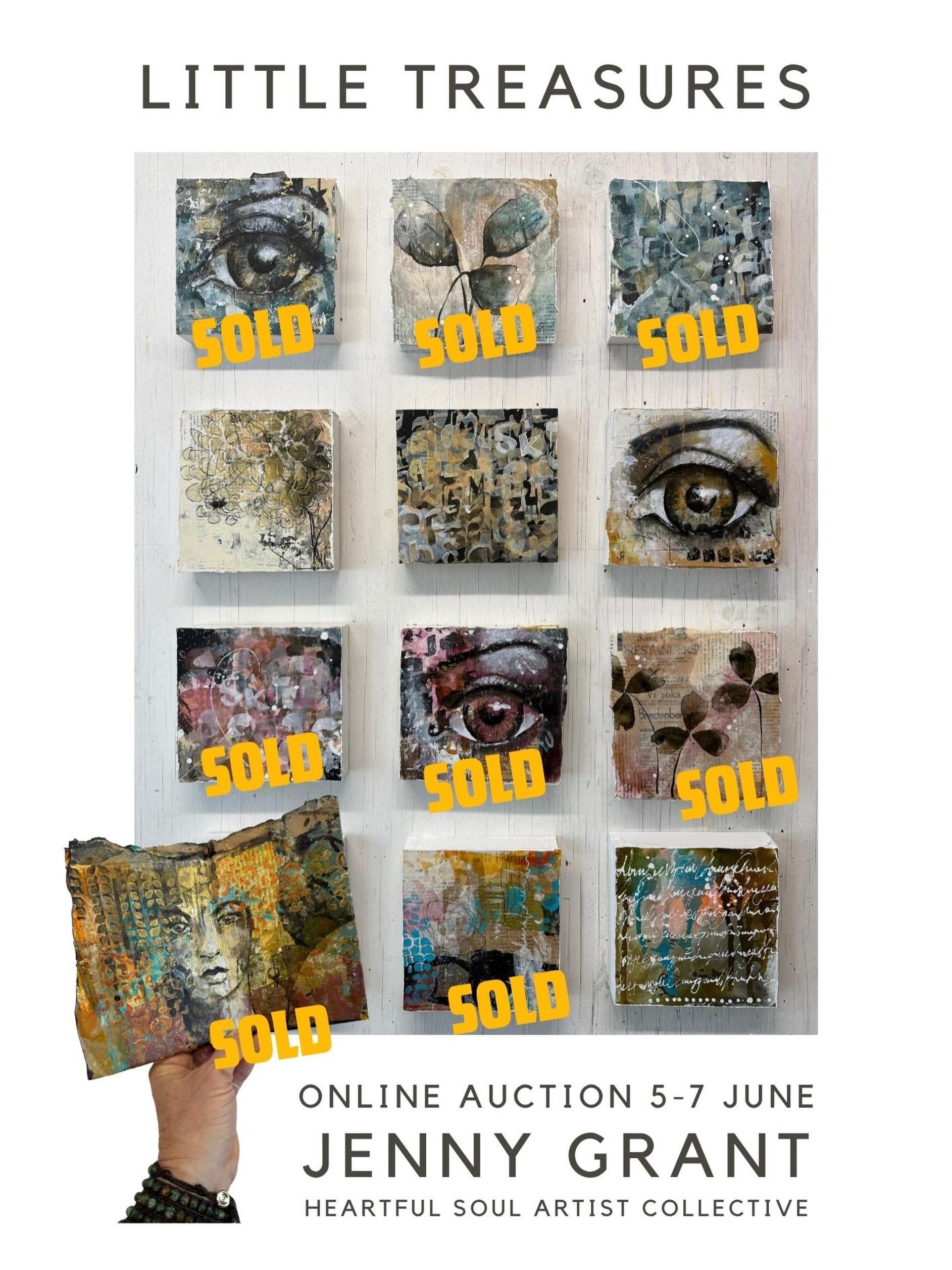 A huge Thank you to everyone for your amazing support and love!!! 8 of my pieces found new homes during the event. Thank you Olga and @heartfulsoulartcollective for inviting me as a guest artist in this amazing auction event. 

#onlineauction #heartf