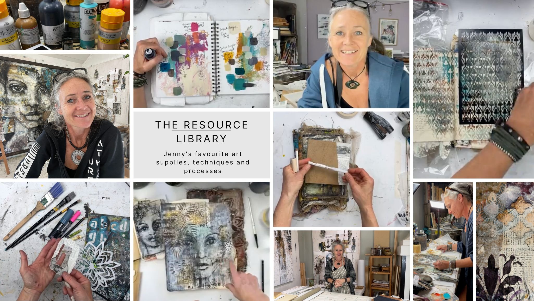 Artist toolkit and a FREE art retreat — Jenny Grant Art Mixed Media Artist