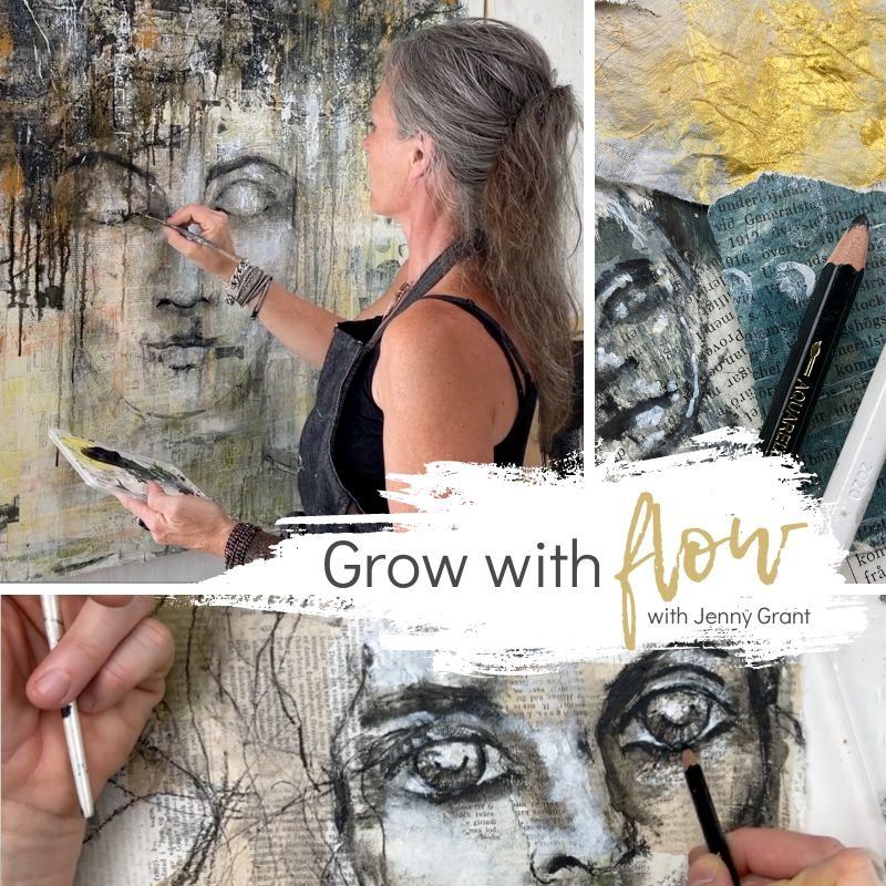 Artist toolkit and a FREE art retreat — Jenny Grant Art Mixed