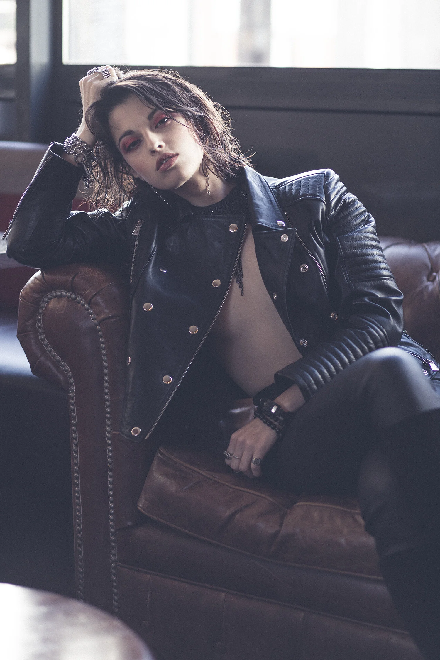 Photographer : Film.LegacyMUA : Chanaelle.BeautyJacket : Roger &amp; Owl ParisModel : Juliette Alenvers