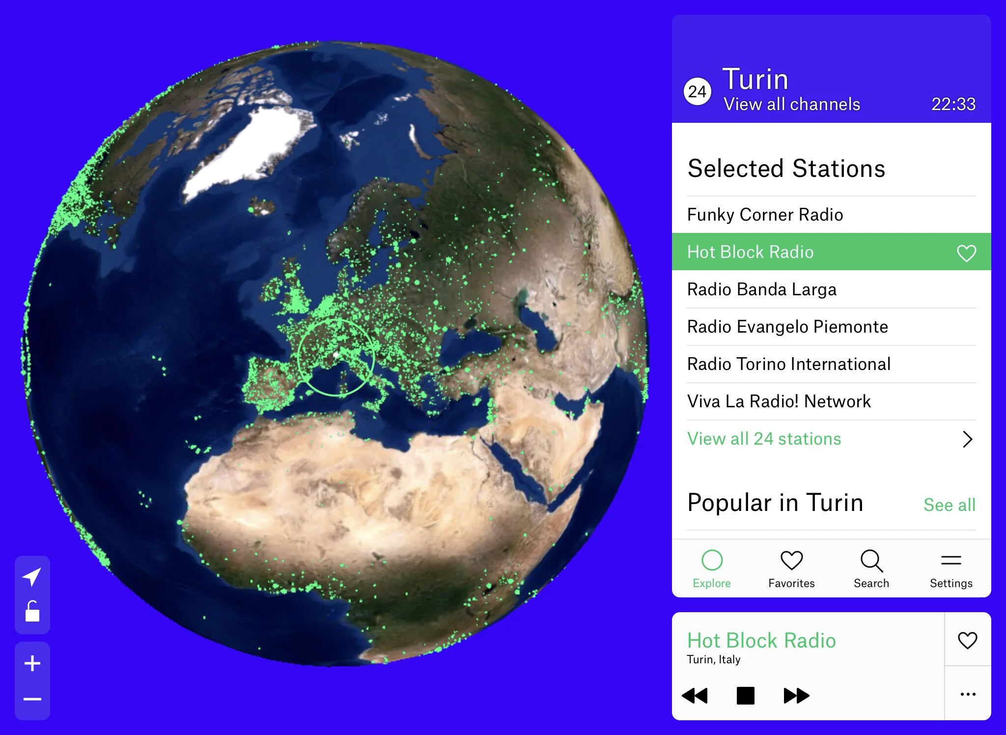Radio.Garden: Rádios do mundo todo de graça
