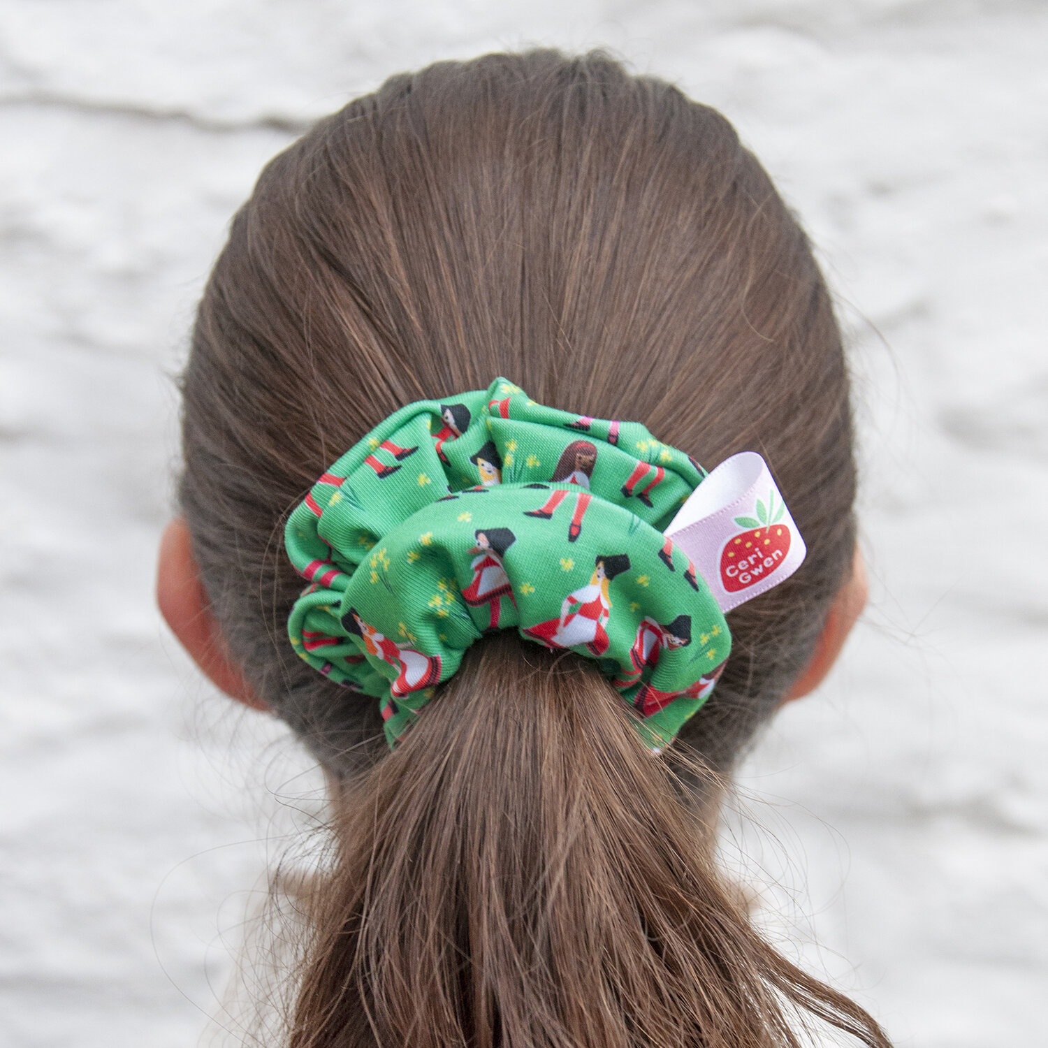 Welsh Girl scrunchie