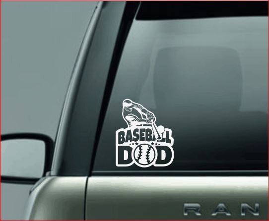 "BASEBALL DAD" Batter side view