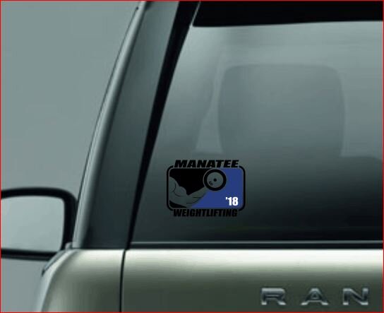 SPLIT IMAGE DECAL, Weightlifting