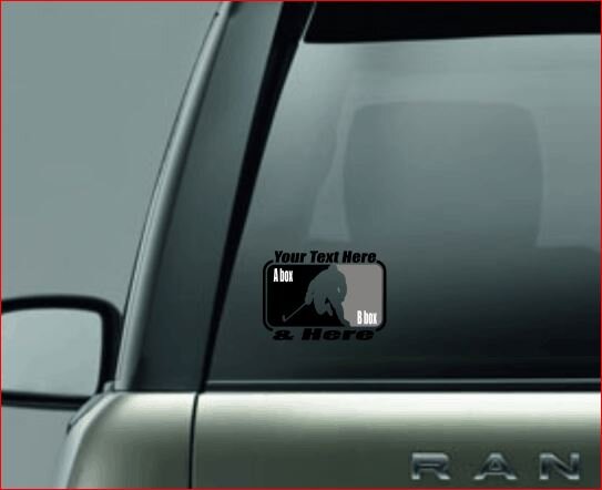 SPLIT IMAGE DECAL, Hockey