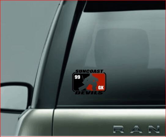 SPLIT IMAGE DECAL, Hockey