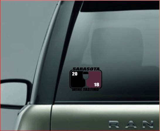 SPLIT IMAGE DECAL, Wine Tasting