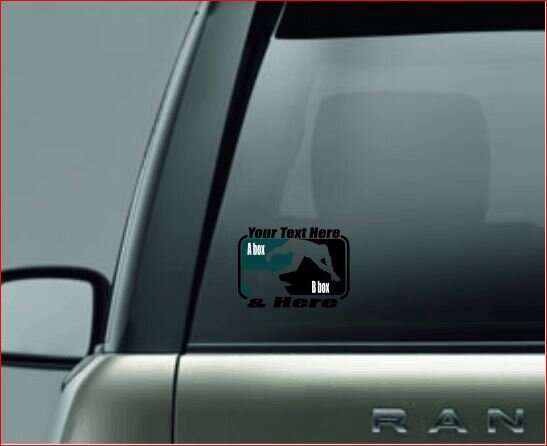 SPLIT IMAGE DECAL, Swimming