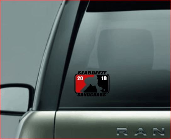 SPLIT IMAGE DECAL, Baseball