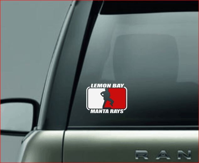 SPLIT IMAGE DECAL, Baseball