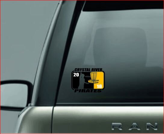 SPLIT IMAGE DECAL, Frisbee