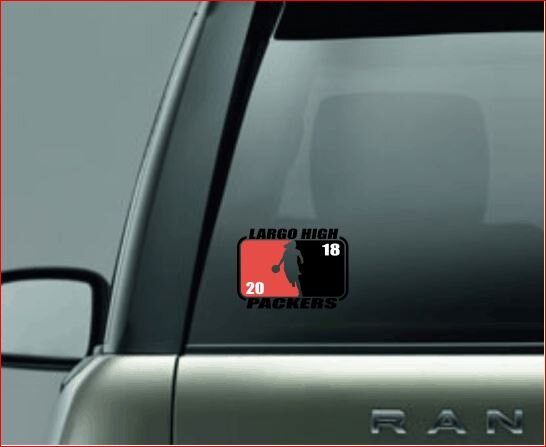 SPLIT IMAGE DECAL, Basketball