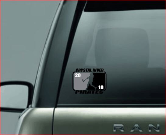 SPLIT IMAGE DECAL, Softball