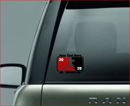 SPLIT IMAGE DECAL, Baseball