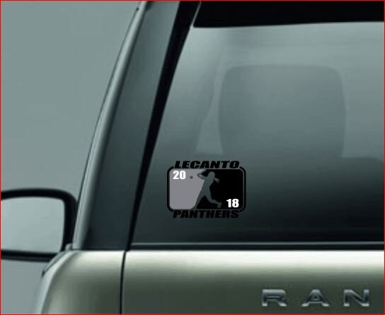 SPLIT IMAGE DECAL, Baseball