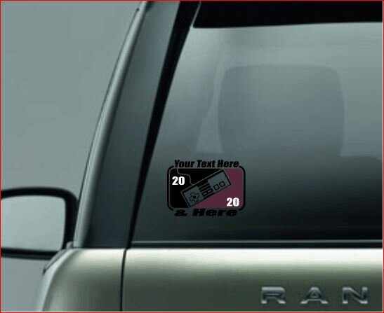 SPLIT IMAGE DECAL, Gamer