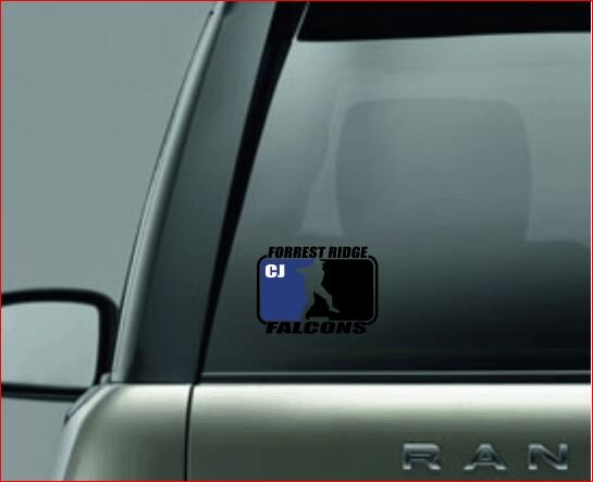 SPLIT IMAGE DECAL, Softball