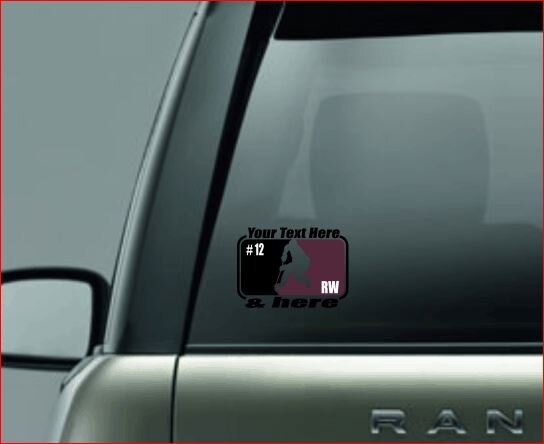 SPLIT IMAGE DECAL, Hockey