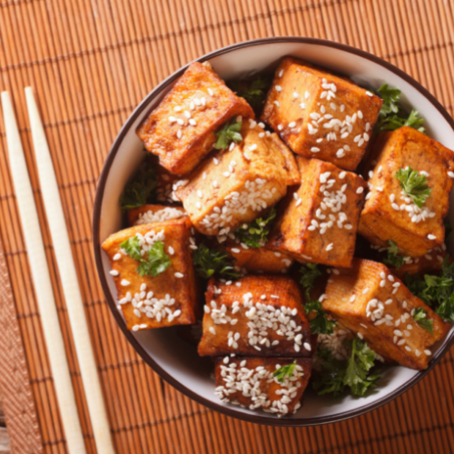 CRISPY SOY GLAZED TOFU — Dry Goods Refillery