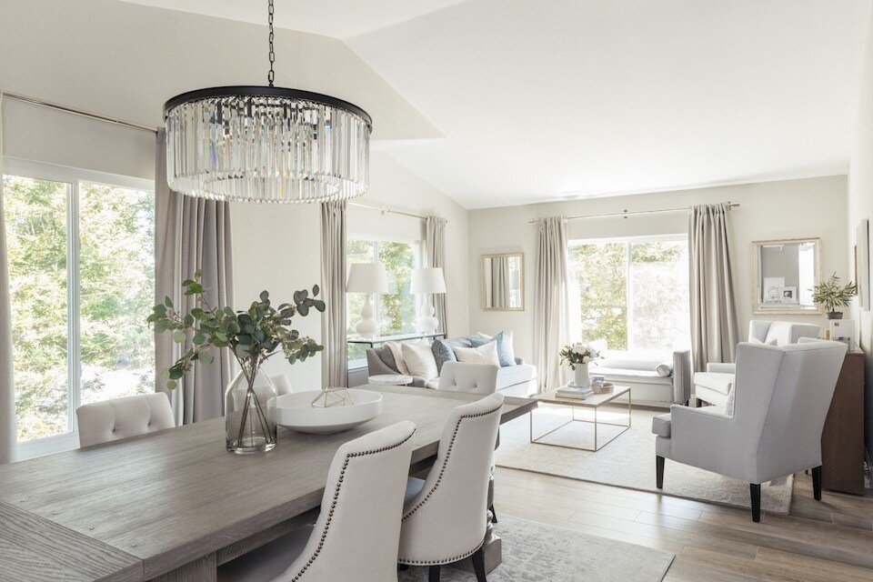 Monochromatic Elegance in Pleasant Hill | Furnishings