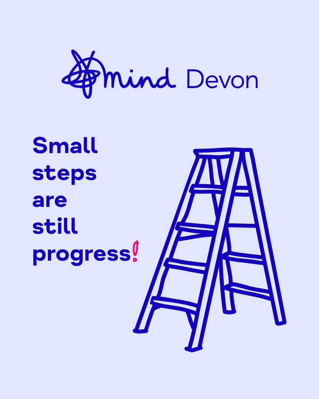 Small steps are still progress! 👣

We wanted to share a quick reminder about how important it is to acknowledge and celebrate our small wins. Mental health recovery is a process, and taking the first steps can often be the hardest. 💙

www.devonmind