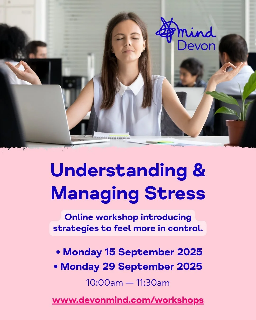 Two dates are available for our brand-new online workshop: 𝗨𝗻𝗱𝗲𝗿𝘀𝘁𝗮𝗻𝗱𝗶𝗻𝗴 &amp; 𝗠𝗮𝗻𝗮𝗴𝗶𝗻𝗴 #𝗦𝘁𝗿𝗲𝘀𝘀

Feeling stressed? You&rsquo;re not alone. 

Life can often feel overwhelming &mdash; work, family, money, responsibilities, an