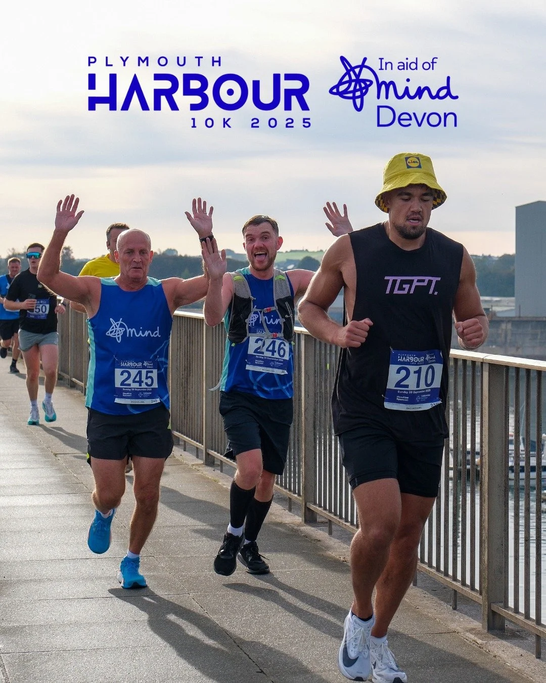 Wow, what an event! 😀😀😀

A massive thank you to everyone who ran, volunteered, and supported our third 𝗣𝗹𝘆𝗺𝗼𝘂𝘁𝗵 𝗛𝗮𝗿𝗯𝗼𝘂𝗿 𝟭𝟬𝗞 event on Sunday. 𝟮𝟰𝟲 amazing runners came together to fly the flag for better mental health around the
